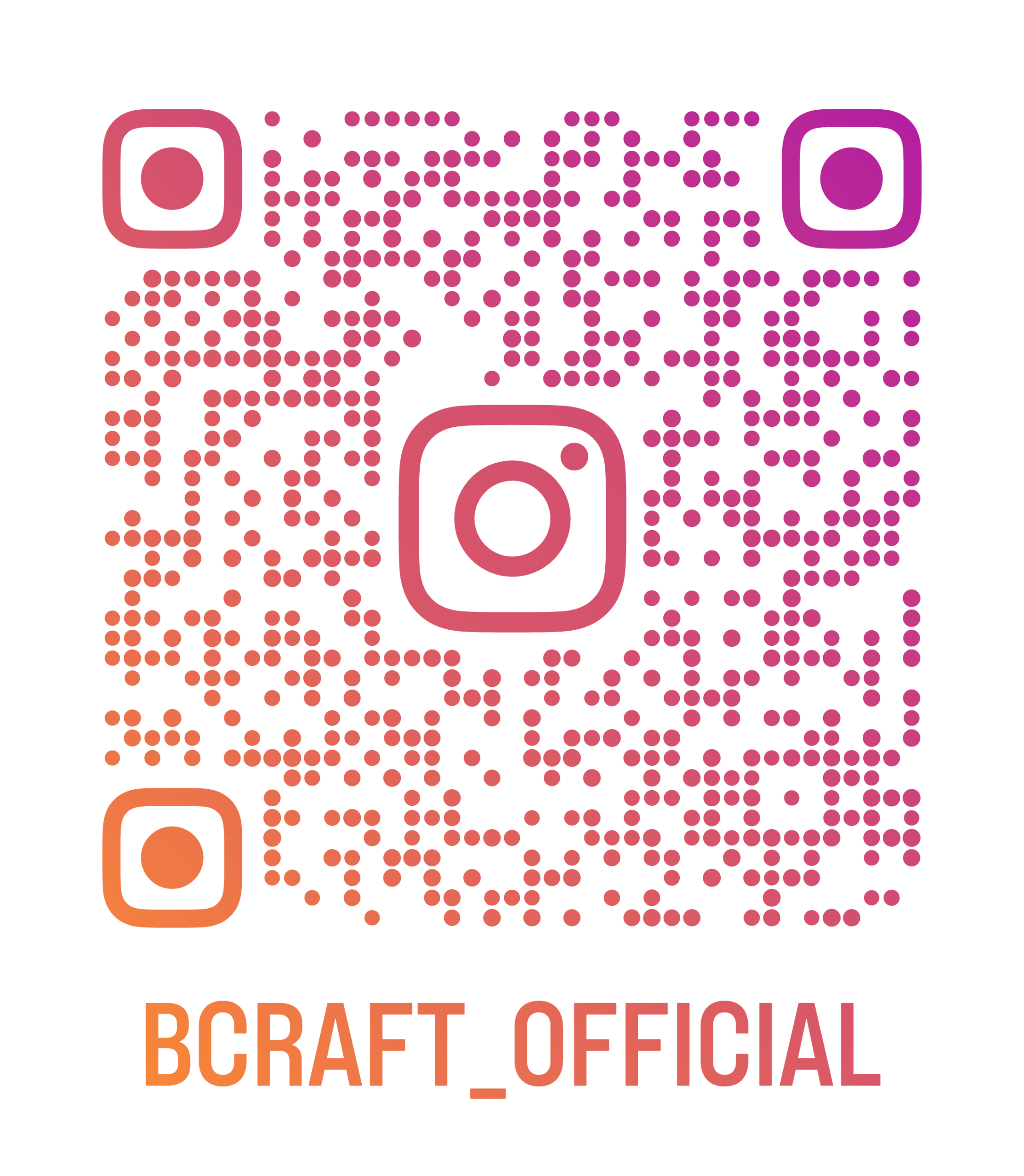 @bcraft_officialのInstagramを開くQRコード